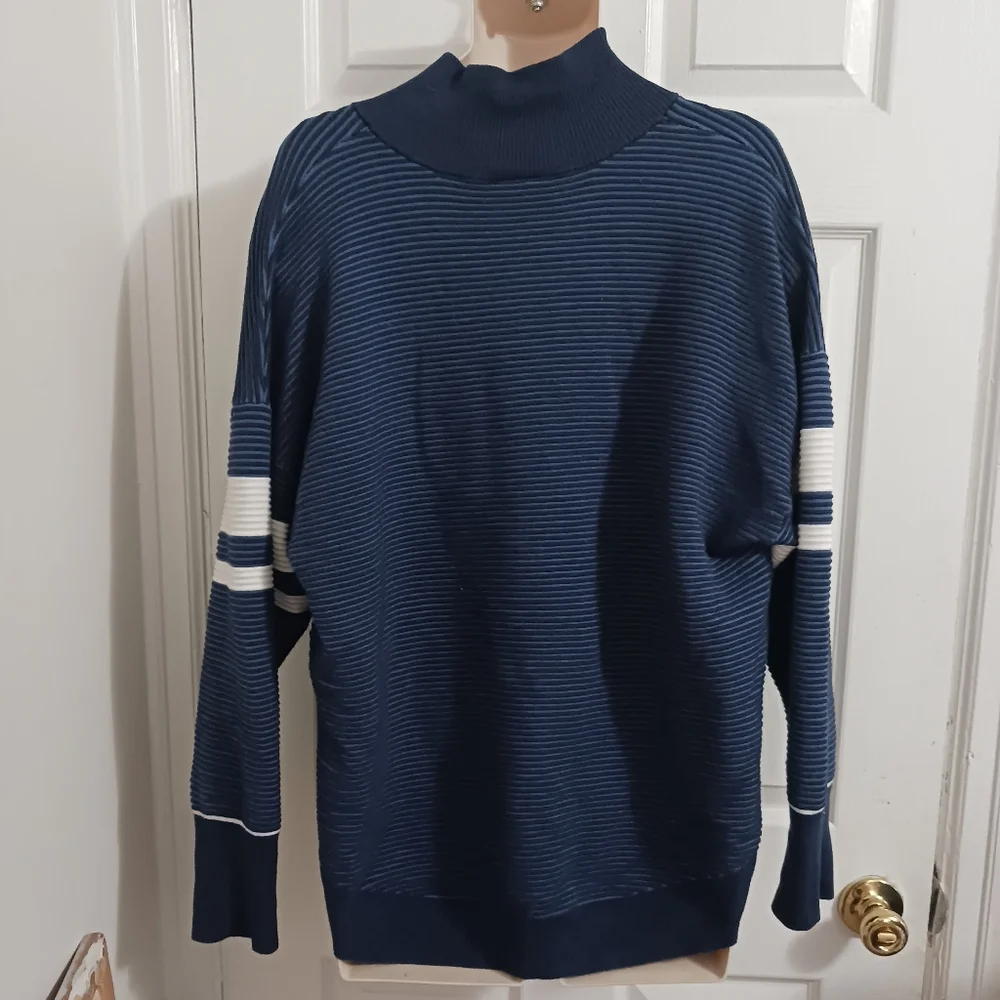 Aerie Offline 1/4 Zip Pullover Sweater Size XL Black Cotton Blend Pullover Men - Picture 6 of 11